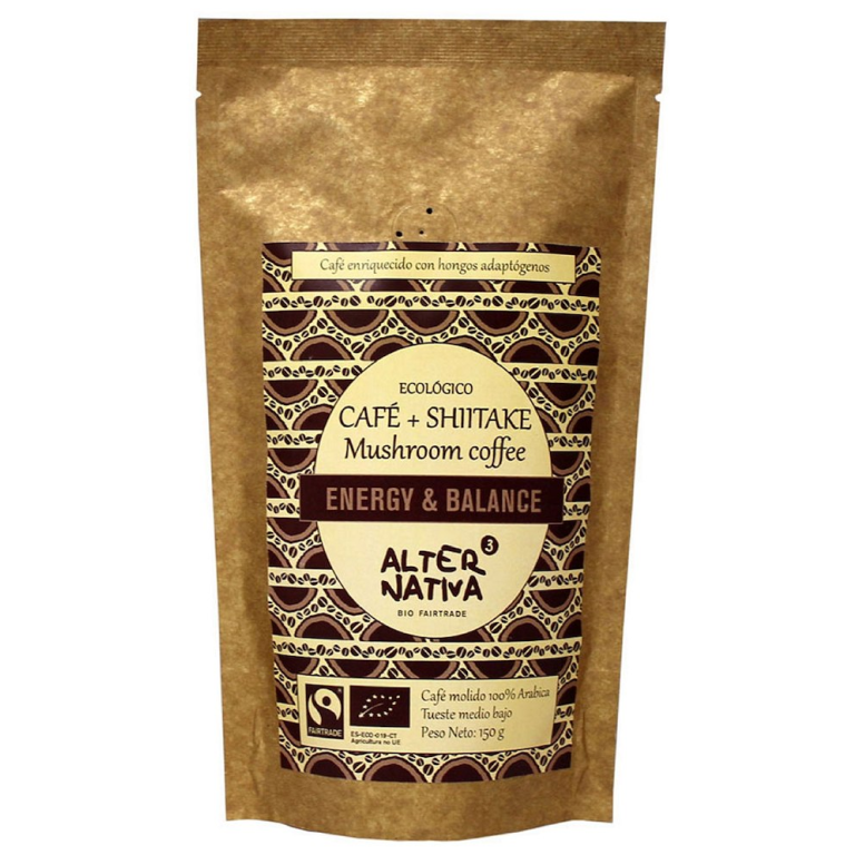 KAWA MIELONA ARABICA Z SHIITAKE FAIR TRADE BEZGLUTENOWA BIO 150 g - ALTERNATIVA3