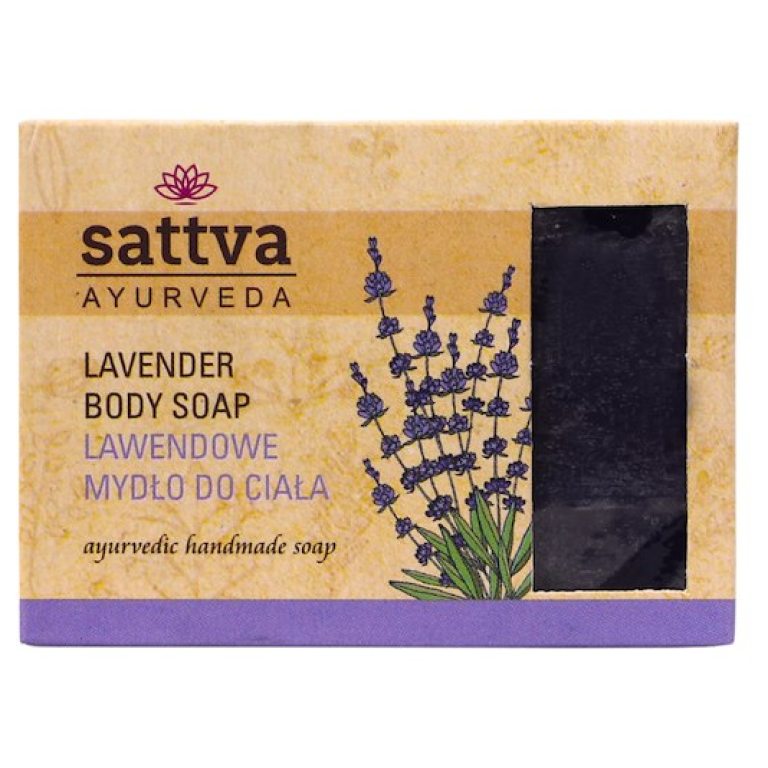 MYDŁO W KOSTCE DO CIAŁA LAWENDA 125 g - SATTVA (AYURVEDA)