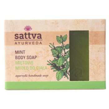 MYDŁO W KOSTCE DO CIAŁA MIĘTA 125 g - SATTVA (AYURVEDA)