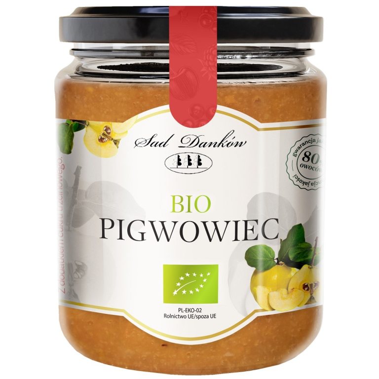 PIGWOWIEC 80 % Z CUKREM TRZCINOWYM BIO 250 g - SAD DANKÓW