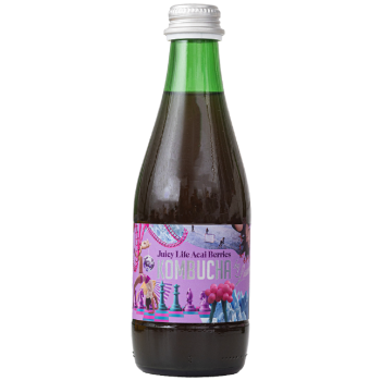KOMBUCHA O SMAKU JAGÓD ACAI (JUICY LIFE ACAI BERRIES) BIO 330 ml - KOMBUCHA BY LAURENT