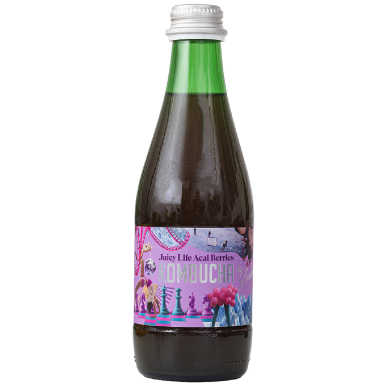 KOMBUCHA O SMAKU JAGÓD ACAI (JUICY LIFE ACAI BERRIES) BIO 330 ml - KOMBUCHA BY LAURENT