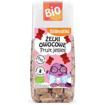 ŻELKI OWOCOWE BEZ ŻELATYNY BEZGLUTENOWE BIO 75 g - BIOMINKI