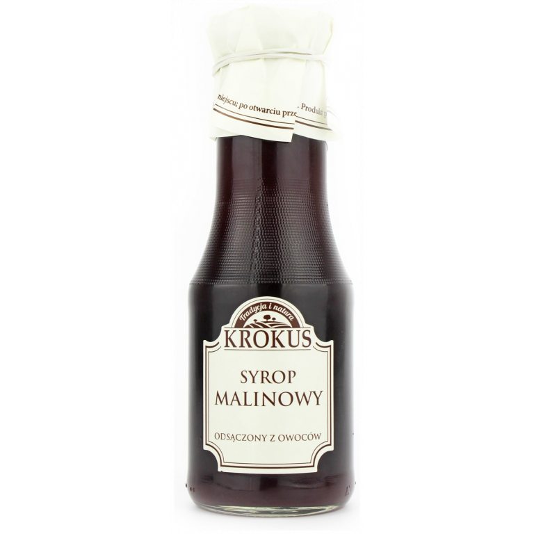 SYROP MALINOWY BEZGLUTENOWY 355 g (280 ml) - KROKUS