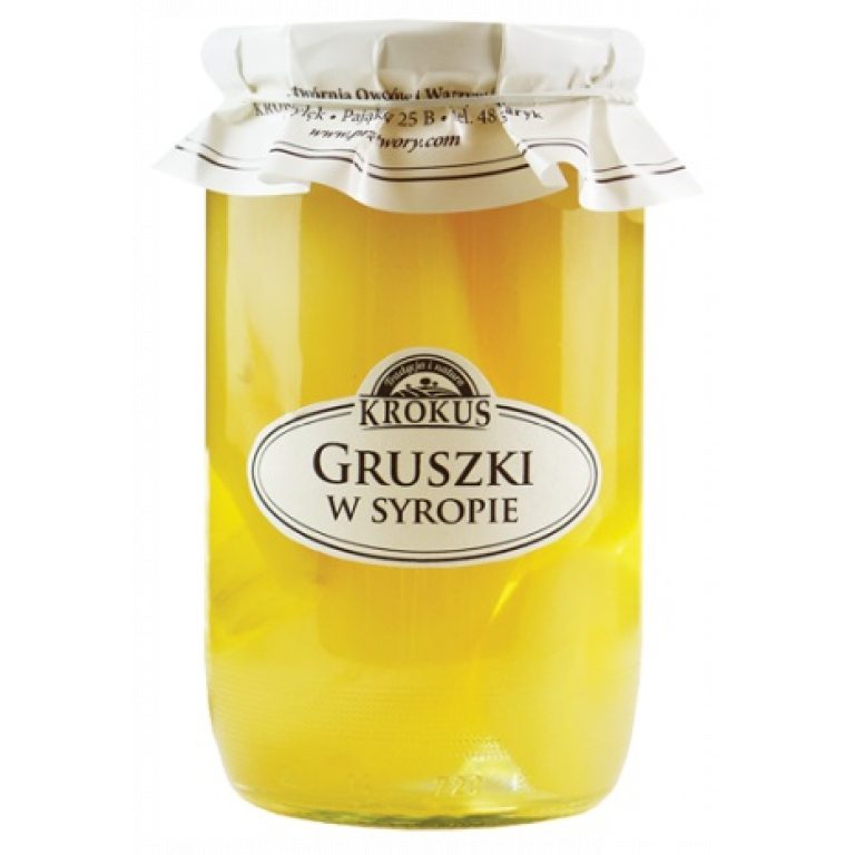 GRUSZKI W SYROPIE 720 g (360 g) - KROKUS