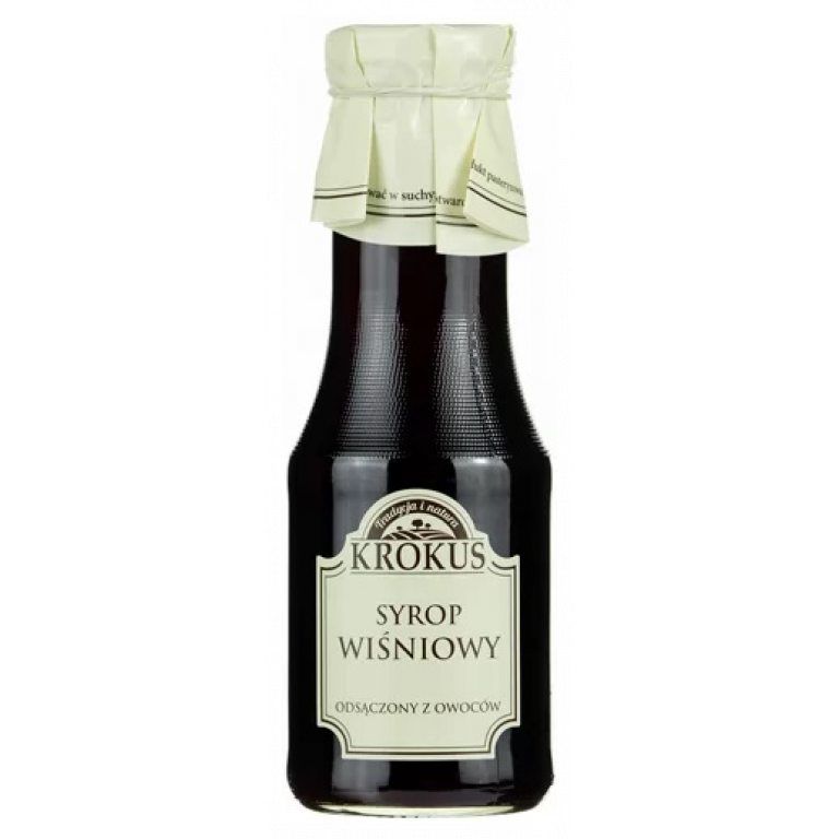 SYROP WIŚNIOWY BEZGLUTENOWY 355 g (280 ml) - KROKUS