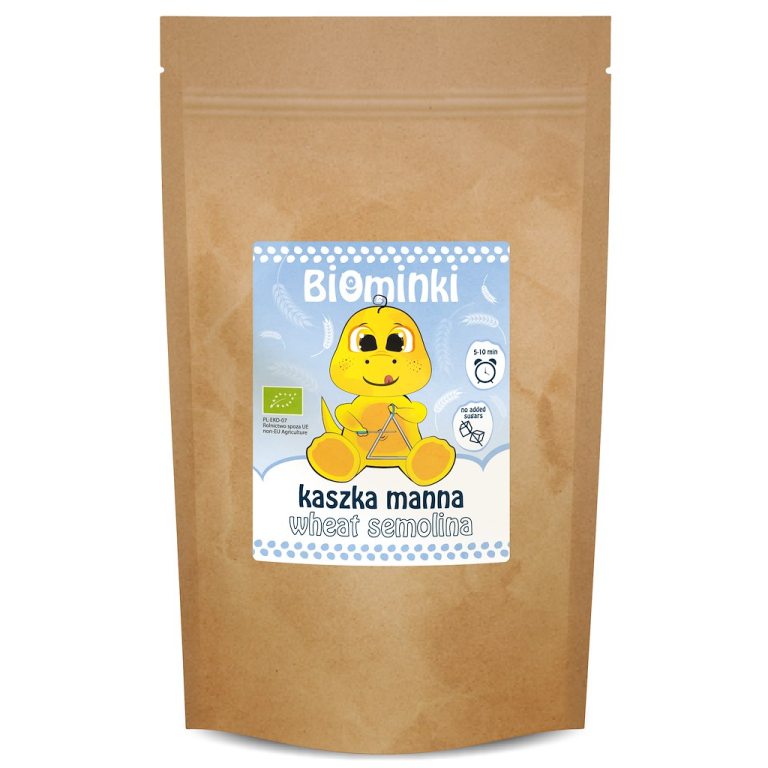 KASZKA MANNA BEZ DODATKU CUKRÓW BIO 500 g - BIOMINKI