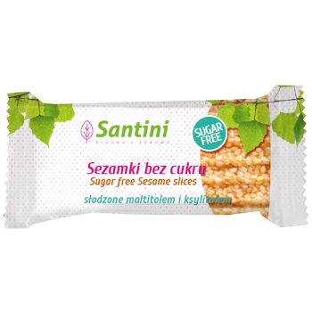 SEZAMKI SŁODZONE MALTITOLEM I KSYLITOLEM 27 g - SANTINI