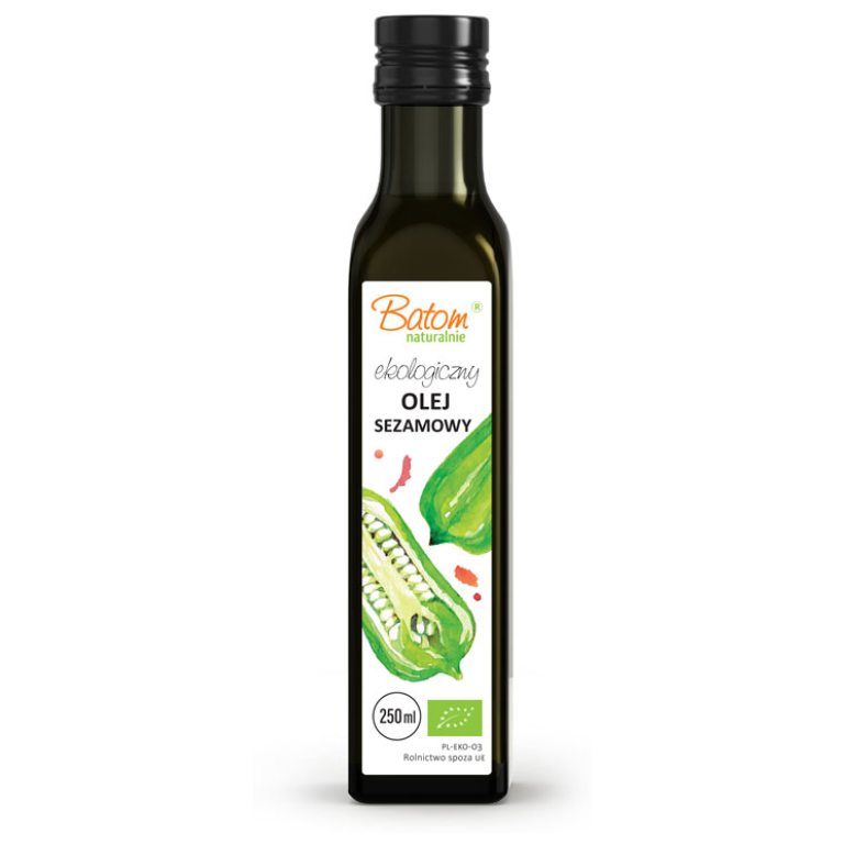 OLEJ SEZAMOWY TŁOCZONY NA ZIMNO BIO 250 ml - BATOM