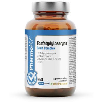 FOSFATYDYLOSERYNA BRAIN COMPLEX BEZGLUTENOWA 60 KAPSUŁEK - PHARMOVIT (CLEAN LABEL)