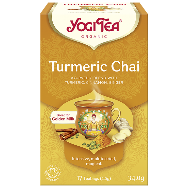 HERBATKA ZŁOTY CHAI Z KURKUMĄ (TURMERIC CHAI) BIO (17 x 2 g) 34 g - YOGI TEA