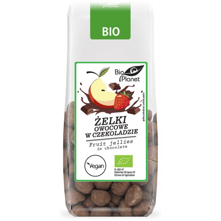 ŻELKI OWOCOWE W CZEKOLADZIE BIO 100 g - BIO PLANET