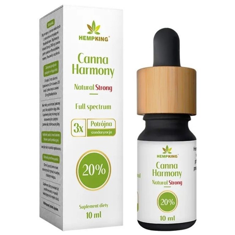 OLEJ KONOPNY 20 % (2000 mg FITOSKŁADNIKÓW) 10 ml - HEMPKING