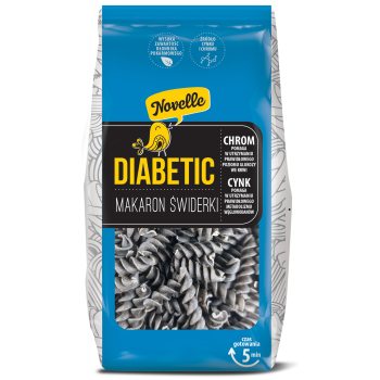 MAKARON (Z SOCZEWICĄ CZARNĄ) DLA DIABETYKÓW ŚWIDERKI 250 g - NOVELLE