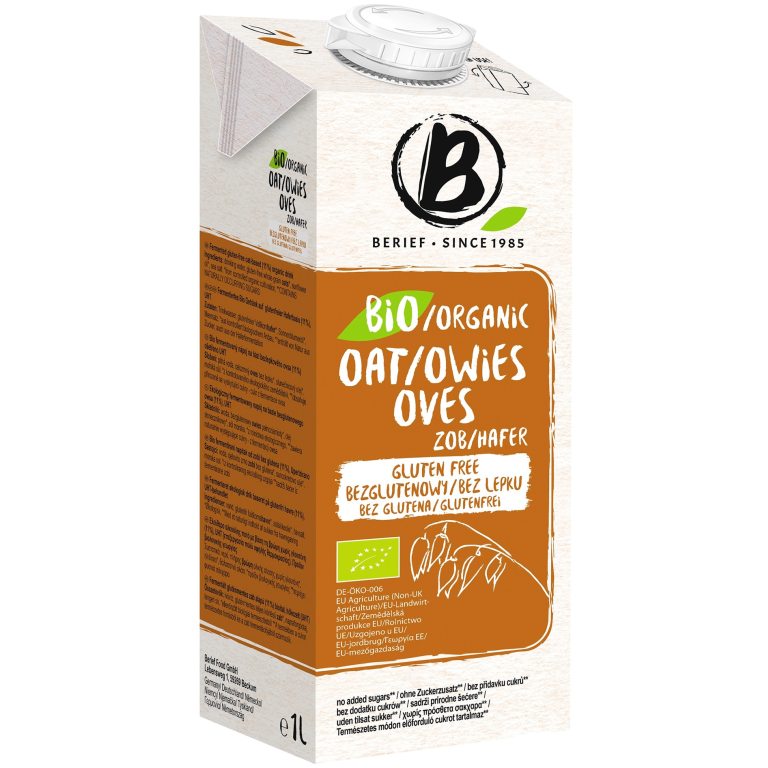 NAPÓJ OWSIANY BEZ DODATKU CUKRÓW BEZGLUTENOWY BIO 1 L - BERIEF