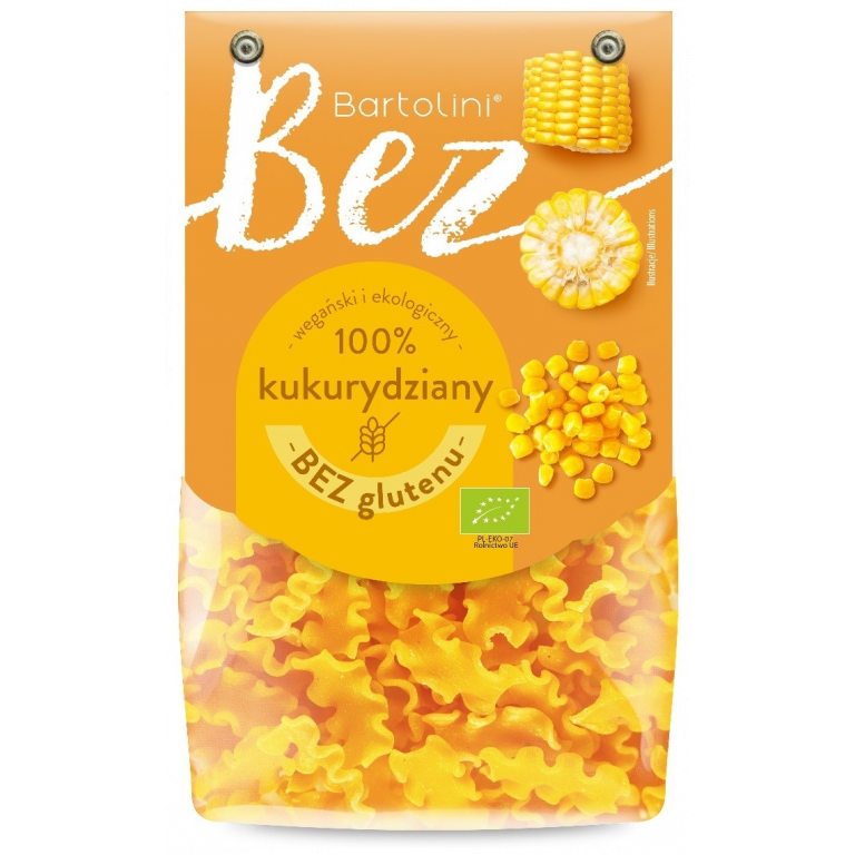 MAKARON (KUKURYDZIANY) FALA BEZGLUTENOWY BIO 250 g - BARTOLINI