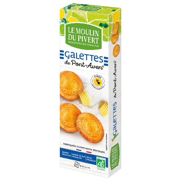 CIASTKA MAŚLANE BRETOŃSKIE BIO 100 g - LE MOULIN DU PIVERT