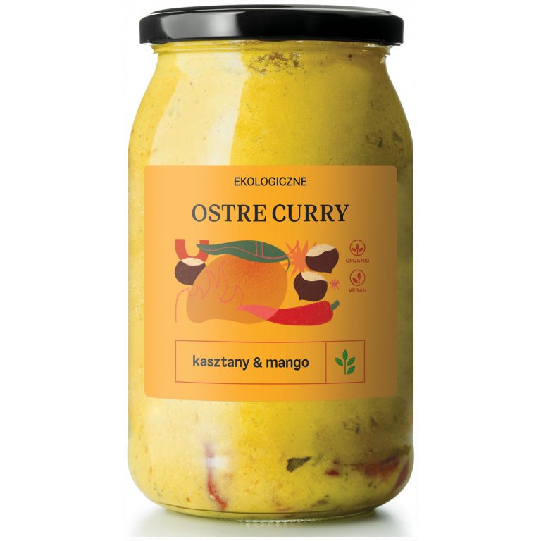 CURRY OSTRE Z MANGO I KASZTANAMI BIO 900 ml - DELIKATNA (ZAKWASOWNIA)