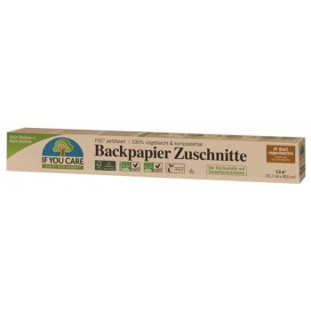 PAPIER DO PIECZENIA KOMPOSTOWALNY NIEBIELONY 24 ARKUSZE - IF YOU CARE