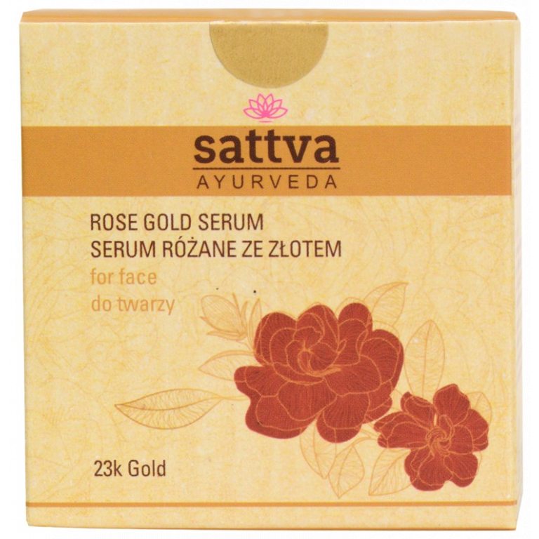 SERUM DO TWARZY RÓŻANE ZE ZŁOTEM 15 ml - SATTVA (AYURVEDA)