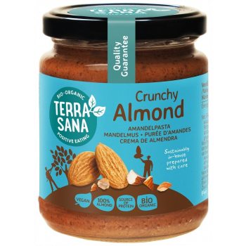 KREM Z PRAŻONYCH MIGDAŁÓW CRUNCHY BIO 250 g - TERRASANA