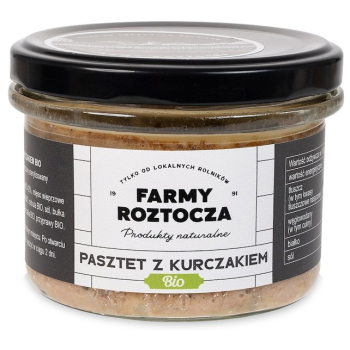 PASZTET DROBIOWO - WIEPRZOWY BIO 180 g (SŁOIK) - FARMY ROZTOCZA