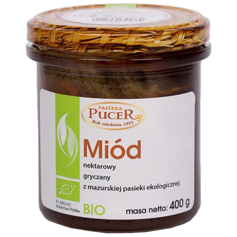 MIÓD GRYCZANY BIO 400 g - PASIEKA PUCER