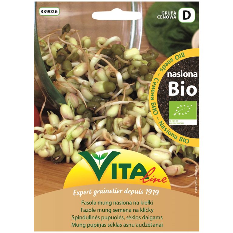 NASIONA FASOLI MUNG BIO NA KIEŁKI 30 g - VITA LINE (04154CIN0AS)