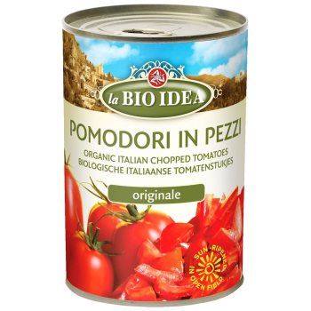 POMIDORY KROJONE BEZ SKÓRY BIO 400 g (240 g) - LA BIO IDEA