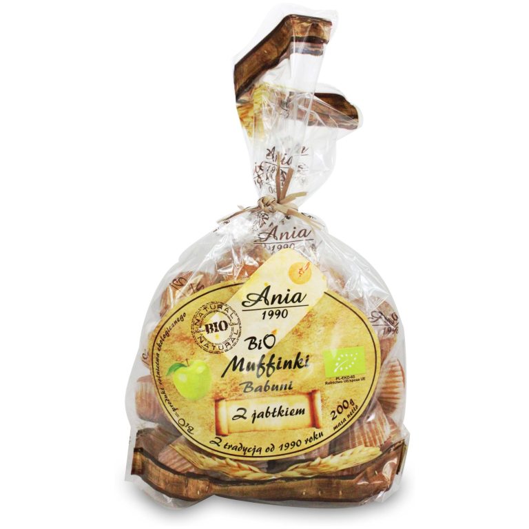 MUFFINKI BABUNI Z JABŁKIEM BIO 200 g - BIO ANIA