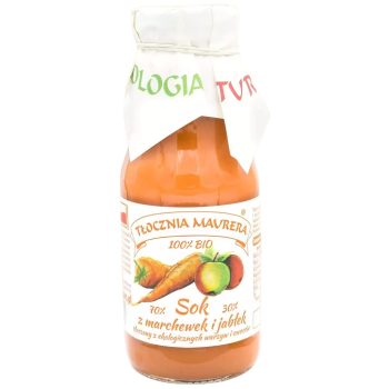 SOK MARCHEWKOWY Z JABŁKIEM NFC BIO 300 ml - TŁOCZNIA MAURERA