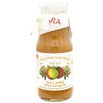 SOK JABŁKOWY Z KWIATEM CZARNEGO BZU NFC BIO 300 ml - TŁOCZNIA MAURERA