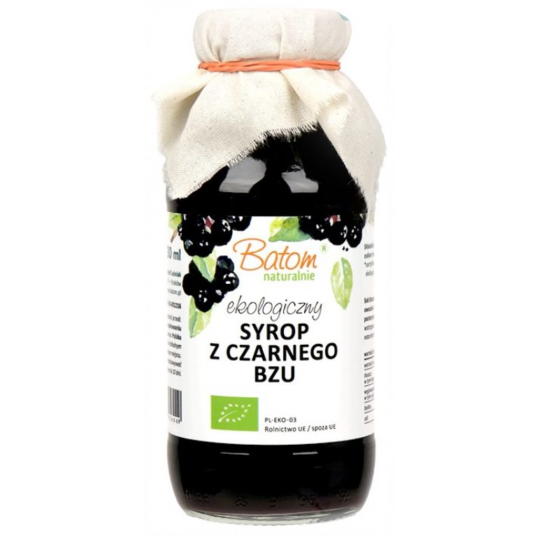 SYROP Z CZARNEGO BZU BIO 330 ml - BATOM