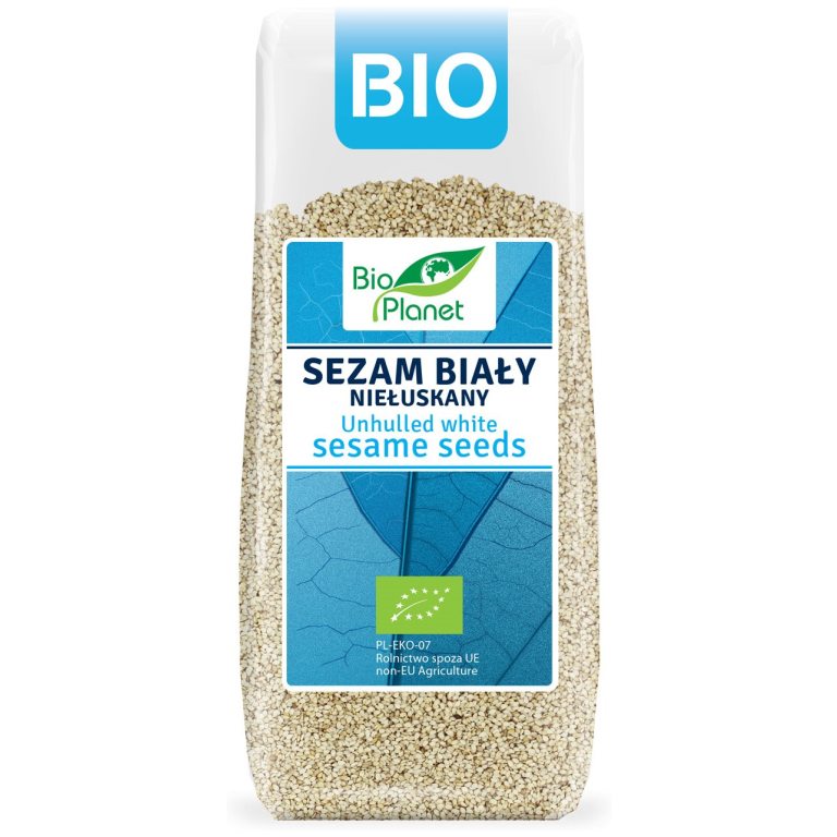 SEZAM BIAŁY NIEŁUSKANY BIO 200 g - BIO PLANET