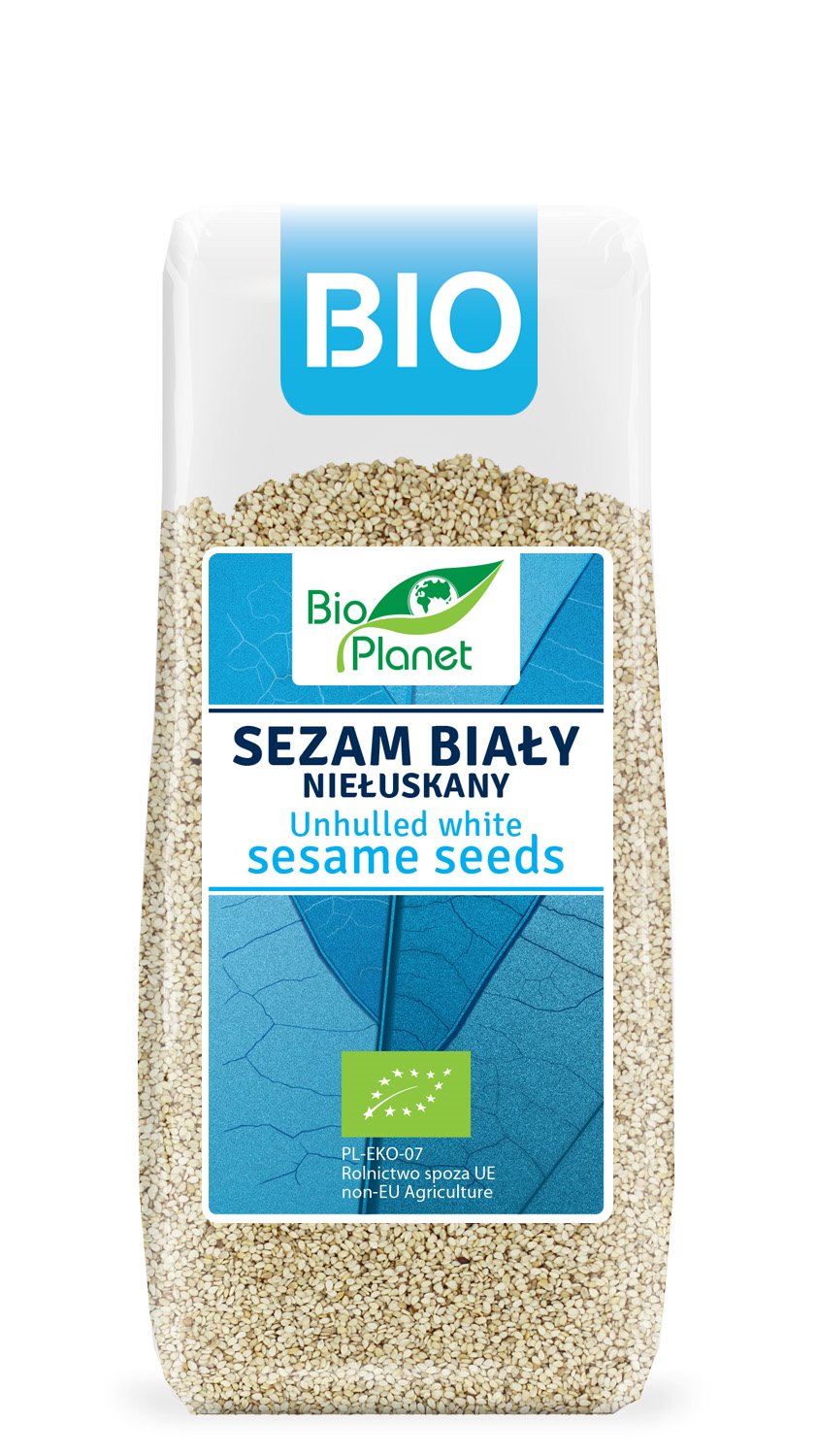 SEZAM BIAŁY NIEŁUSKANY BIO 200 g - BIO PLANET