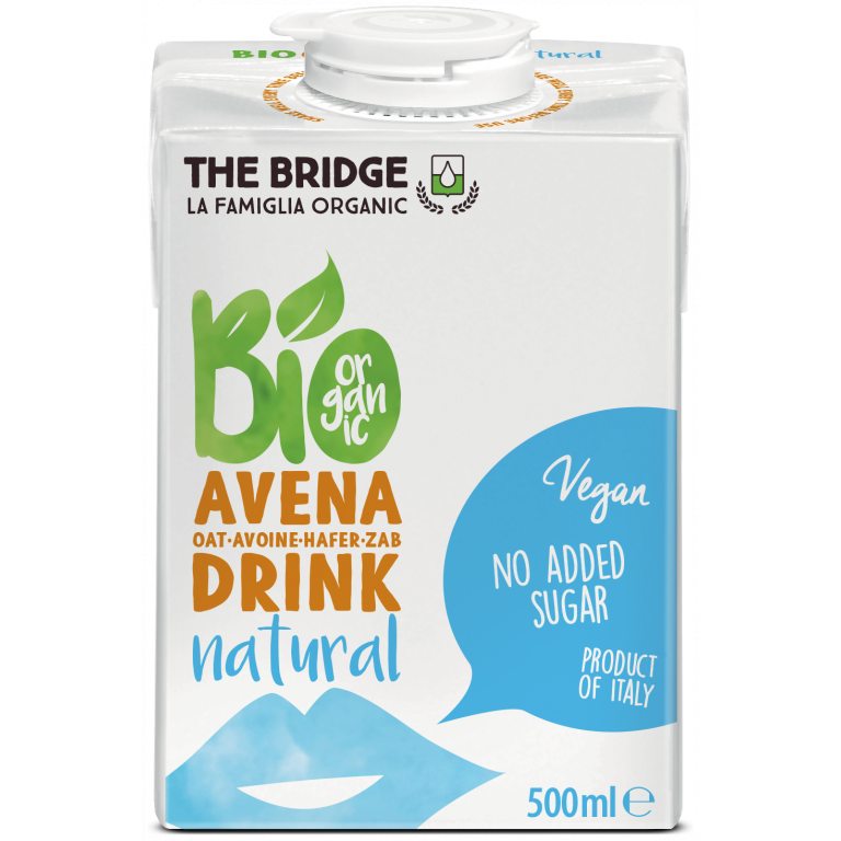 NAPÓJ OWSIANY BEZ DODATKU CUKRÓW BIO 500 ml - THE BRIDGE