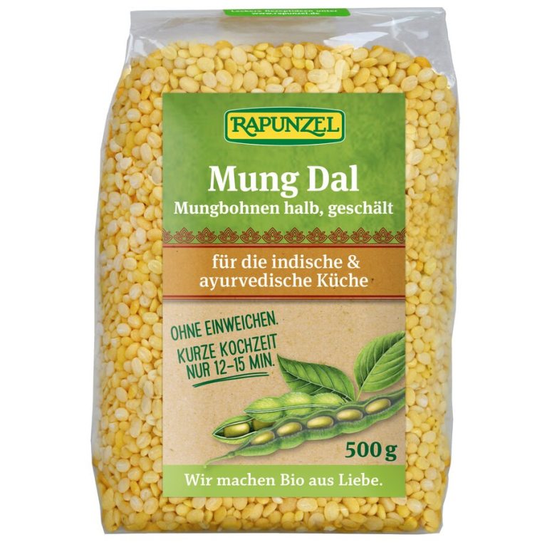 FASOLA MUNG OBRANA POŁÓWKI NA DAL BIO 500 g - RAPUNZEL