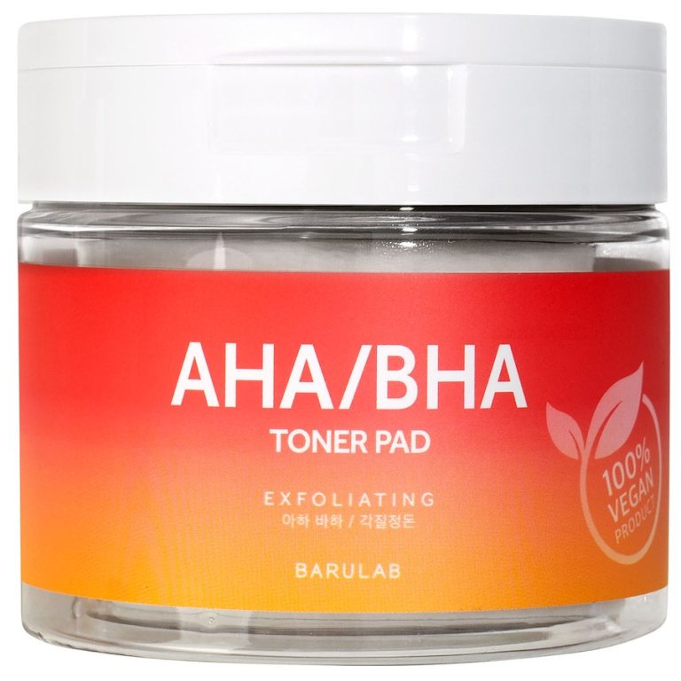 PŁATKI KOREAŃSKIE DO TWARZY TONIZUJĄCE AHA/BHA 160 g - BARULAB