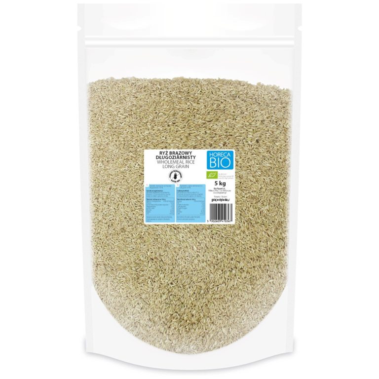 RYŻ BRĄZOWY DŁUGOZIARNISTY BEZGLUTENOWY BIO 5 kg - HORECA (BIO PLANET)