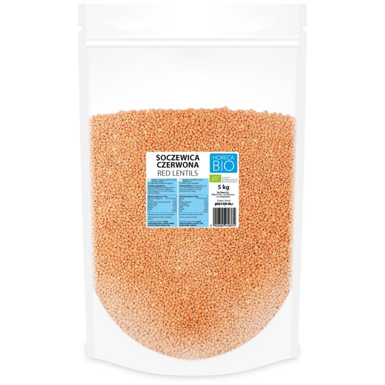 SOCZEWICA CZERWONA BIO 5 kg - HORECA (BIO PLANET)