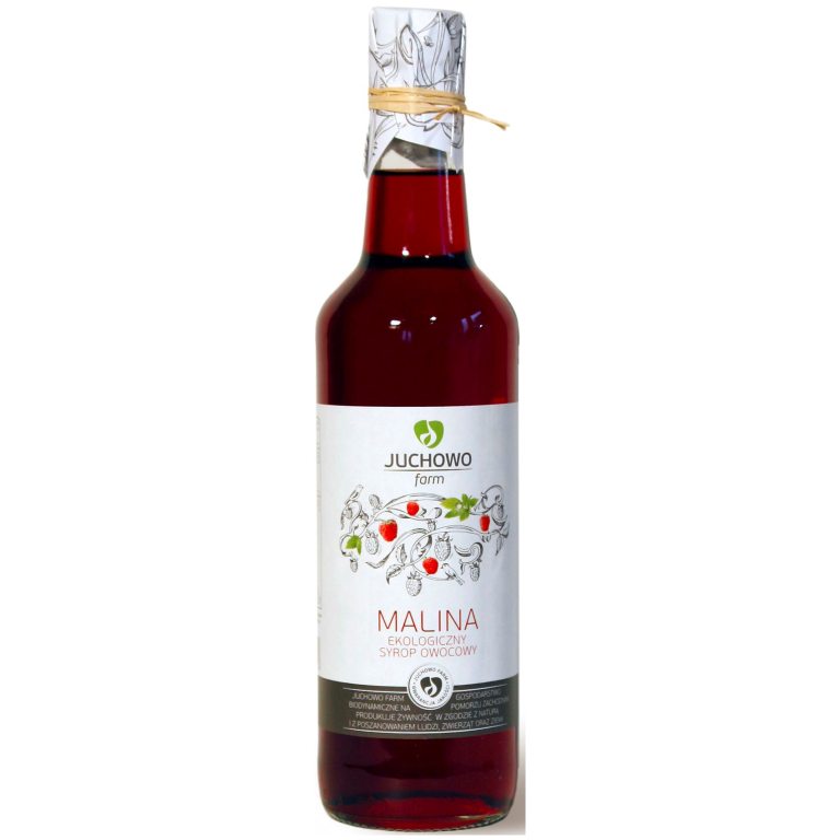 SYROP MALINOWY BIO 500 ml - JUCHOWO (FUNDACJA)