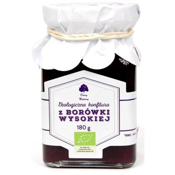 KONFITURA Z BORÓWKI BIO 180 g - DARY NATURY