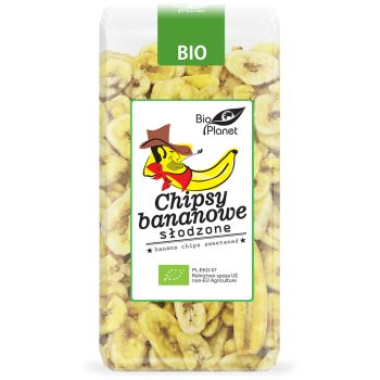 CHIPSY BANANOWE SŁODZONE BIO 150 g - BIO PLANET