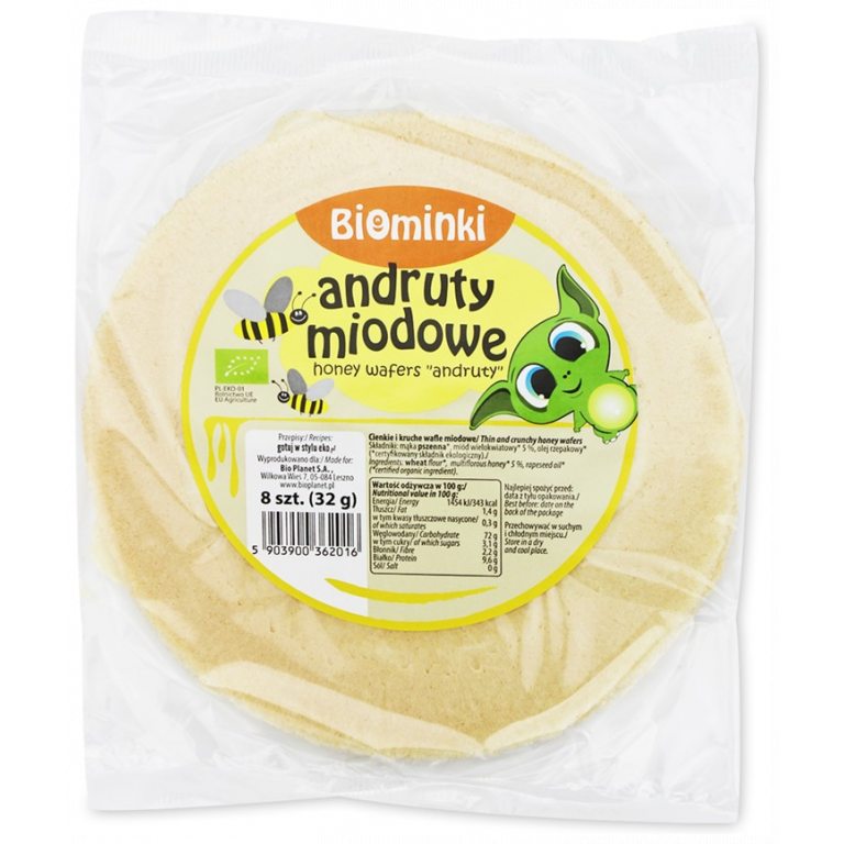 ANDRUTY MIODOWE BIO 32 g (8 szt.) - BIOMINKI