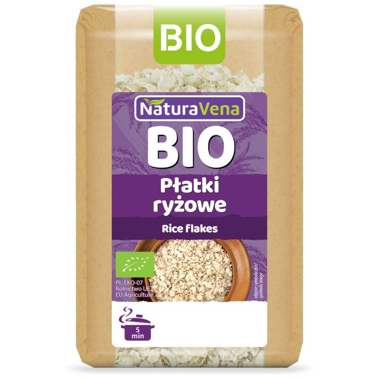 PŁATKI RYŻOWE BIO 300 g - NATURAVENA