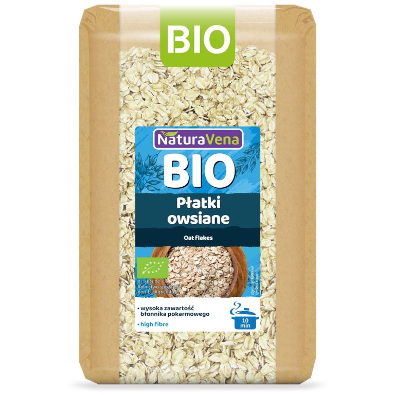 PŁATKI OWSIANE BIO 600 g - NATURAVENA