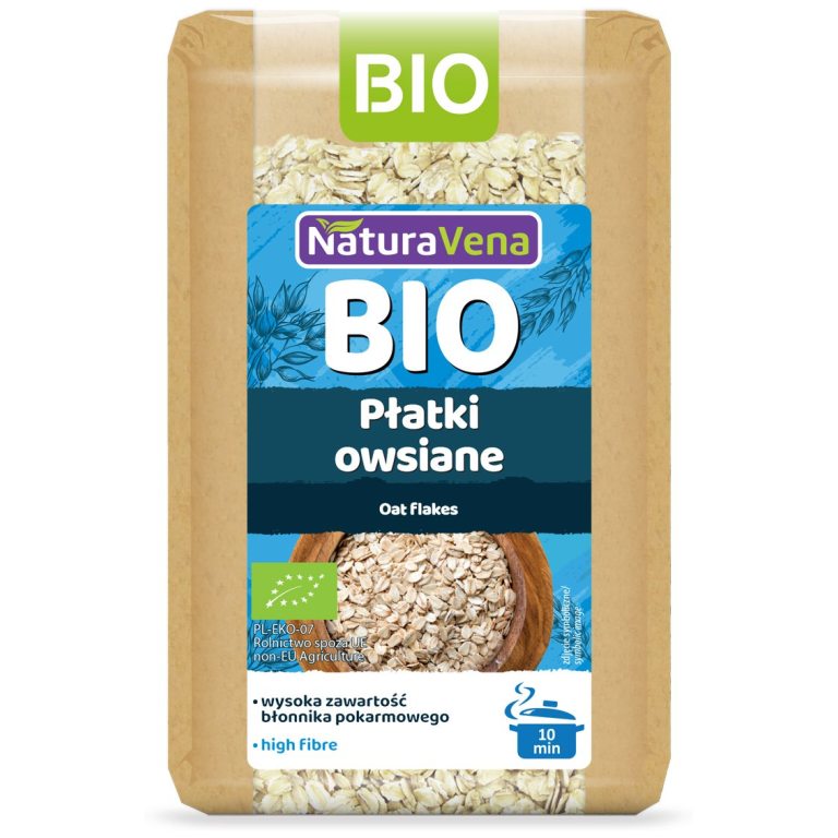 PŁATKI OWSIANE BIO 300 g - NATURAVENA