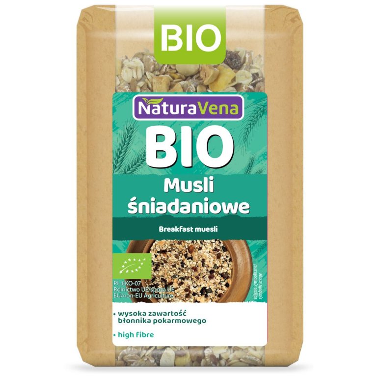 MUSLI ŚNIADANIOWE BIO 300 g - NATURAVENA