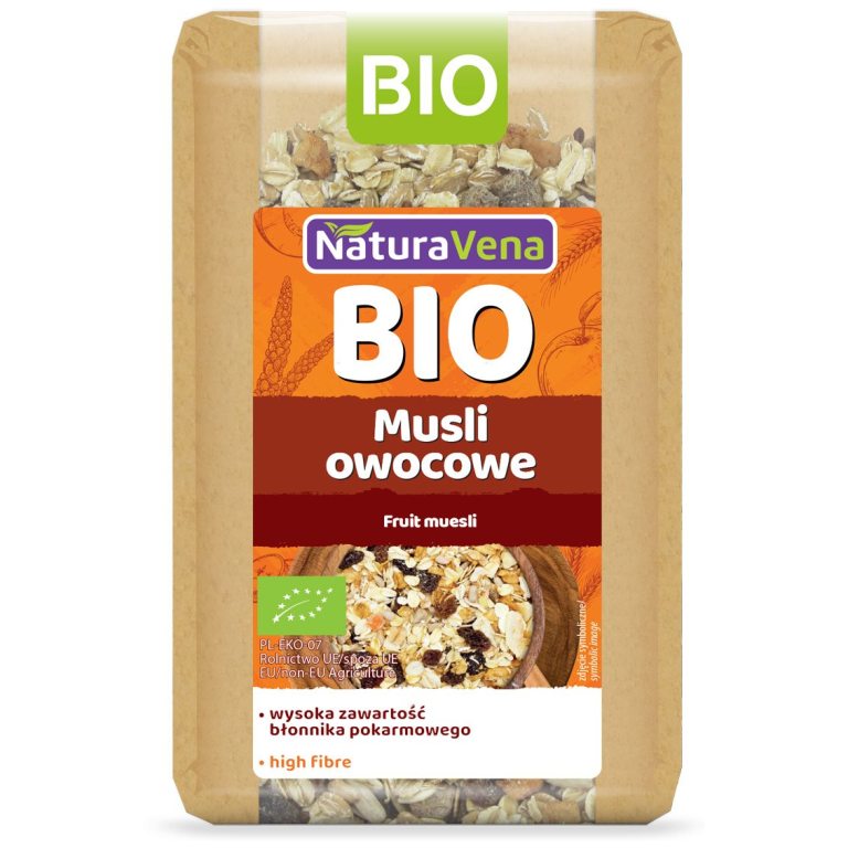 MUSLI OWOCOWE BIO 300 g - NATURAVENA