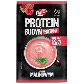 BUDYŃ PROTEINOWY INSTANT O SMAKU MALINOWYM BEZGLUTENOWY 40 g - CELIKO